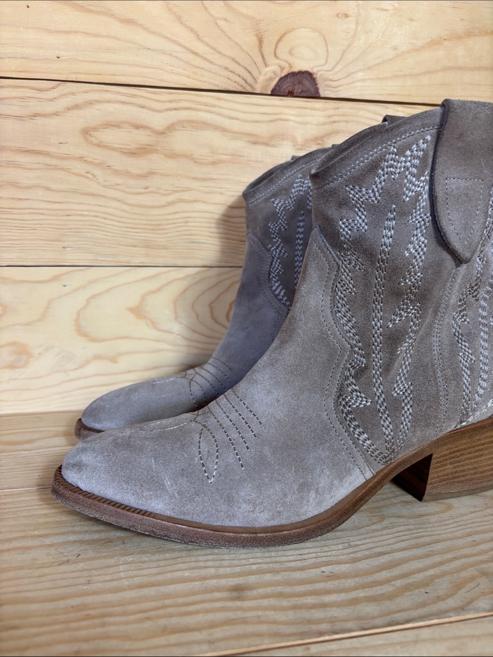 La Canadienne western suede boots 39 - Picture 4 of 11